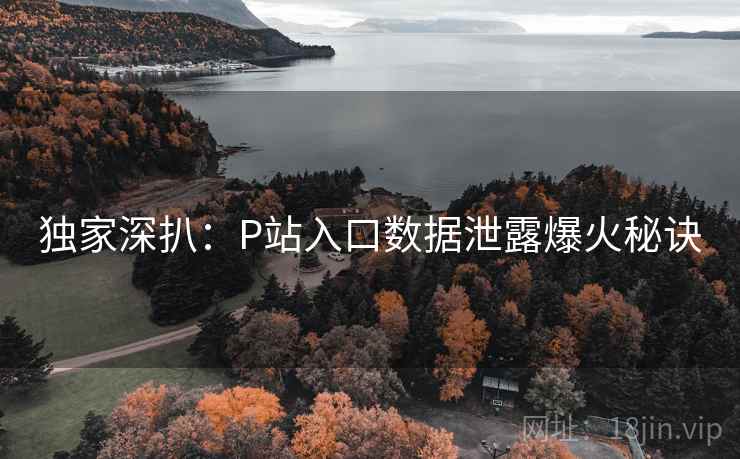 独家深扒:P站入口数据泄露爆火秘诀 独家深扒:P站入口数据泄露爆火秘诀