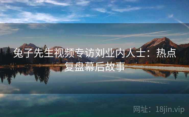 兔子先生视频专访刘业内人士：热点复盘幕后故事