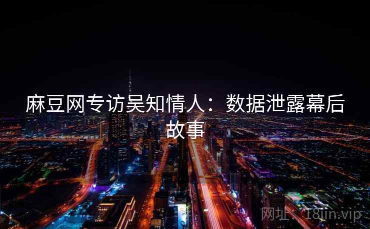 麻豆网专访吴知情人：数据泄露幕后故事